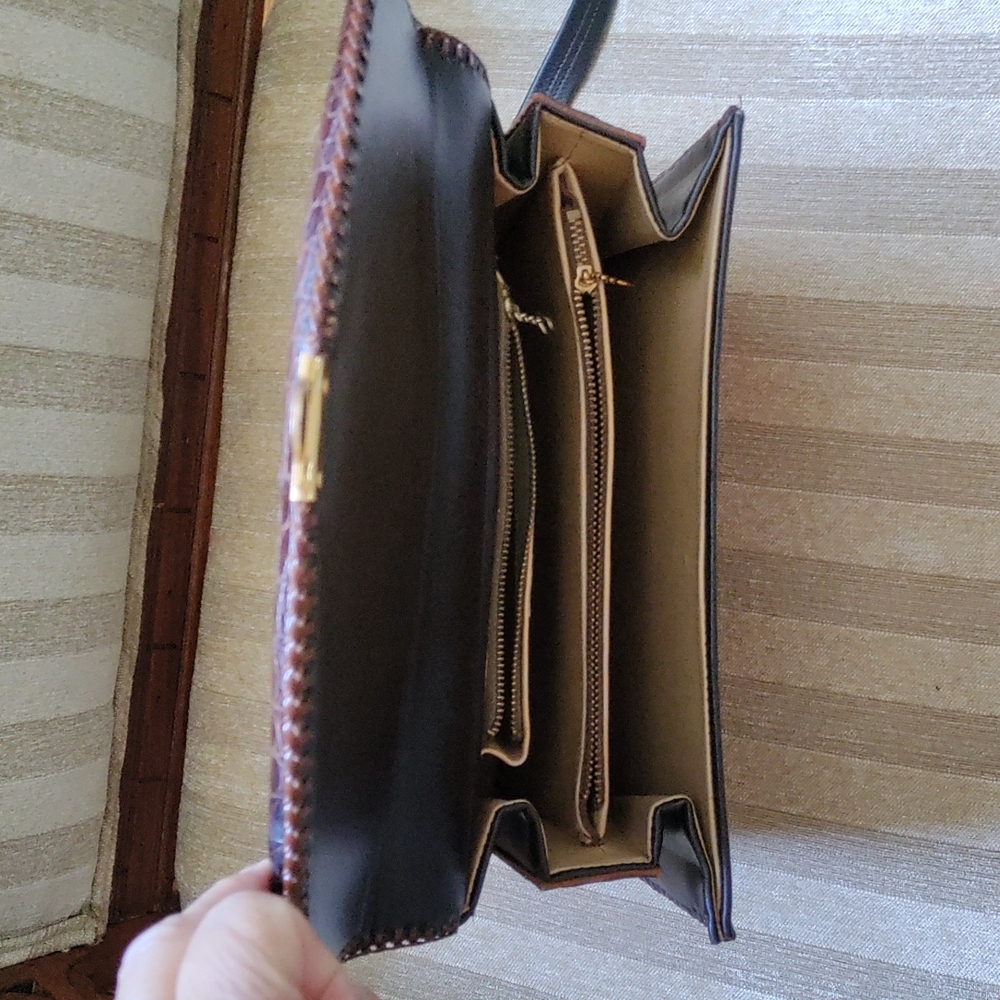 Crocodile leather purse - Picture 3 of 4